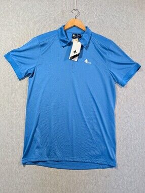 Cross Stefan Golf Polo Shirt Men's XL Blue 1/4 Zip